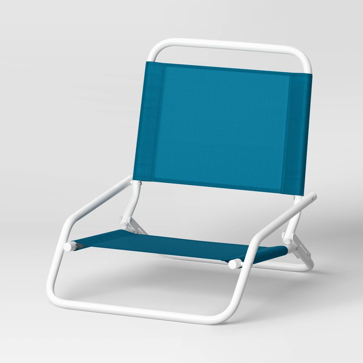 Recycled Fabric Outdoor Portable Beach Chair Turquoise - Sun Squad™ | Target
