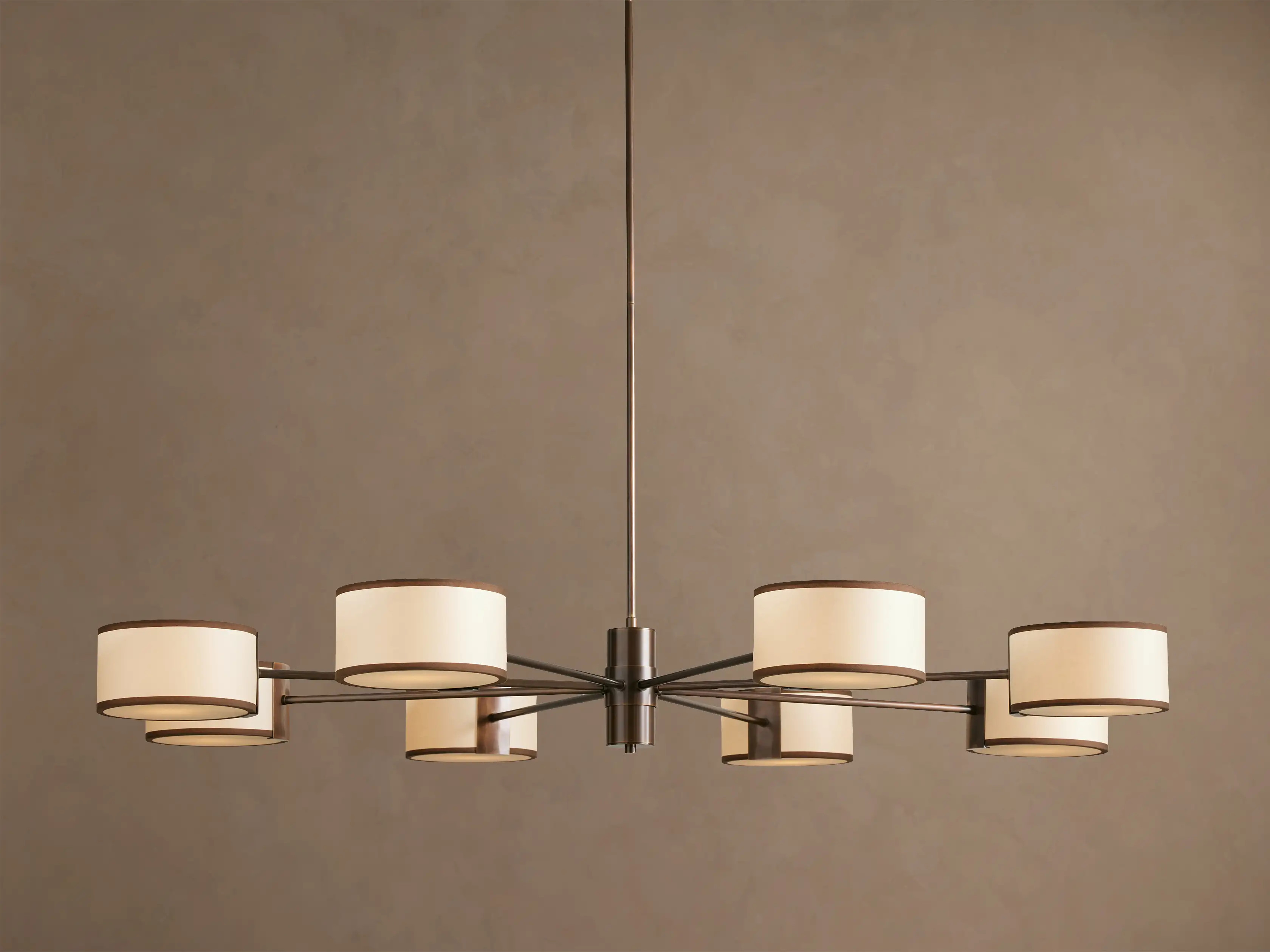 Daphne Fabric Round Chandelier | Arhaus
