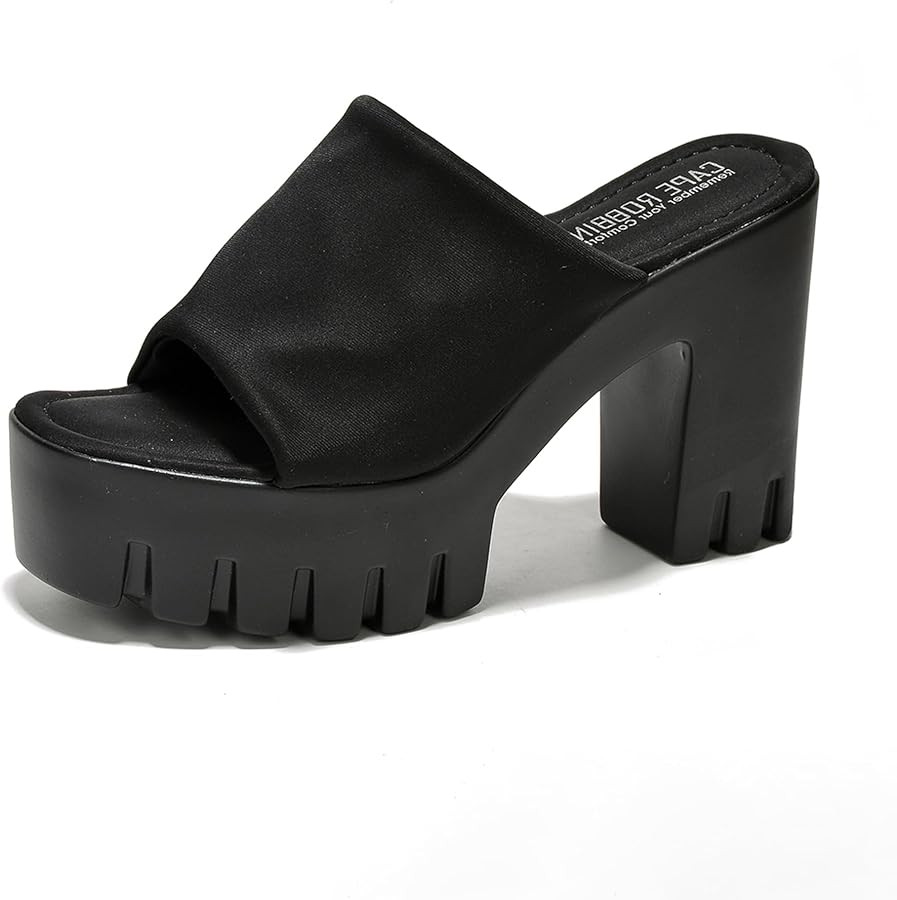 Cape Robbin Echoya Womens Round Toe Platform Sandals Women - Comfortable Women's Sandals with Blo... | Amazon (US)