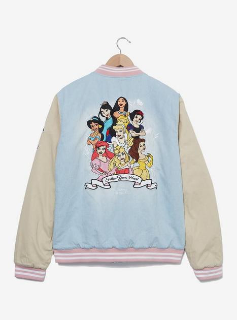 Disney Princesses Denim Women's Bomber Jacket - BoxLunch Exclusive | BoxLunch | BoxLunch