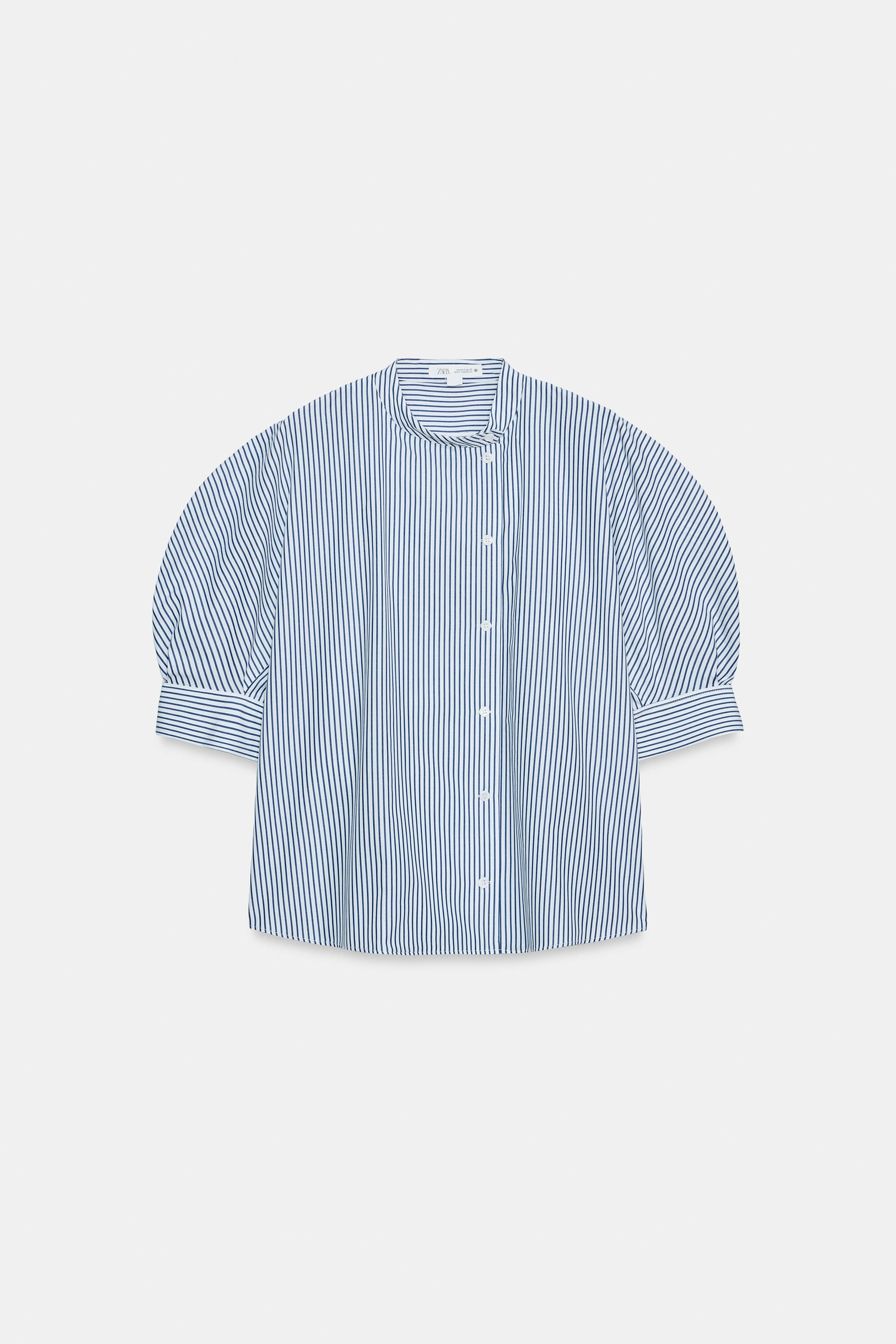 ZW COLLECTION BUTTON POPLIN SHIRT | Zara US