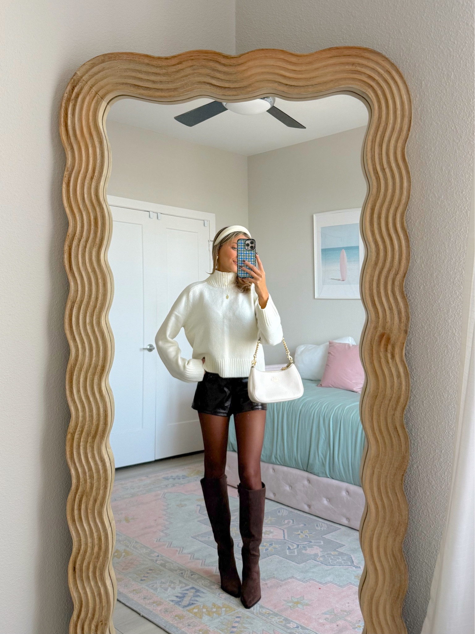 the cutest casual outfit of the night. love this sweater and shorts - use code AFMCKENZIE for an extra 15% off 🤎

#LTKCyberWeek #LTKSaleAlert