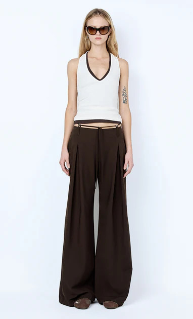 ALBI BEADED PANT - ESPRESSO | Bec & Bridge (Global)