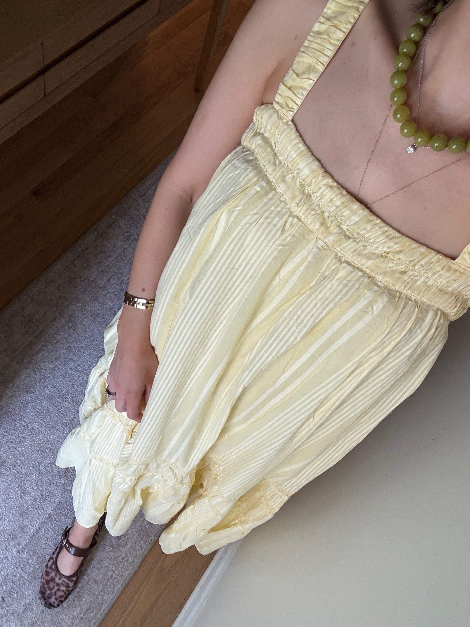 Wearing small in dress! Flats fit tts 

Summer dress / @abercrombie / mom outfit

#LTKgrwm #LTKootd #LTKmomlife