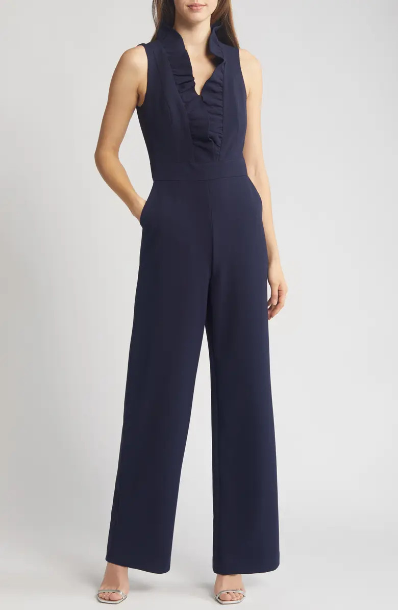 Ruffle Neck Jumpsuit | Nordstrom