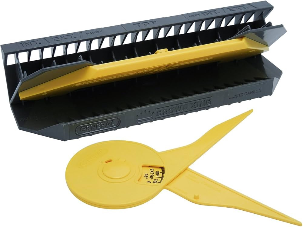 General Tools Crown King Molding Cutting Jig #881 with Protractor, Yellow | Amazon (US)