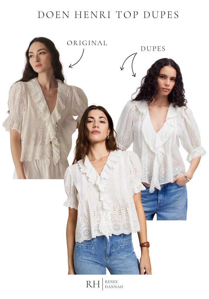 Love the dreamy, vintage feel of the Dôen Henri Top but not the price? I found some beautiful lookalikes that capture the same romantic charm—without breaking the bank. Shop my favorite dupes below! 

 #LTKSeasonal #LTKStyleTip