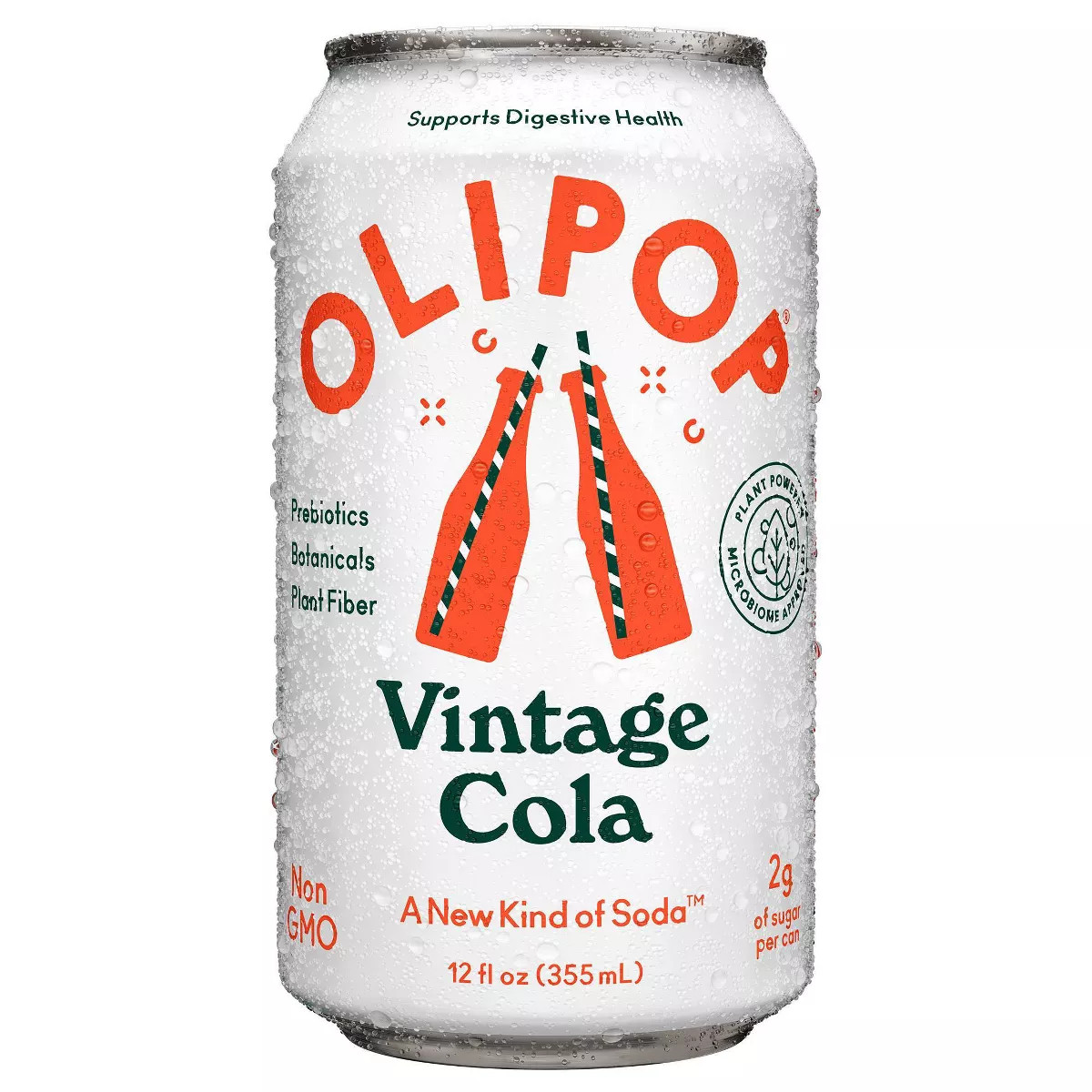 OLIPOP Vintage Cola Prebiotic Soda - 12 fl oz Can | Target