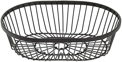 American Metalcraft WBBV90 Wire Basket, Oval Black 9" L x 6" W x 2 ¾" H | Amazon (US)