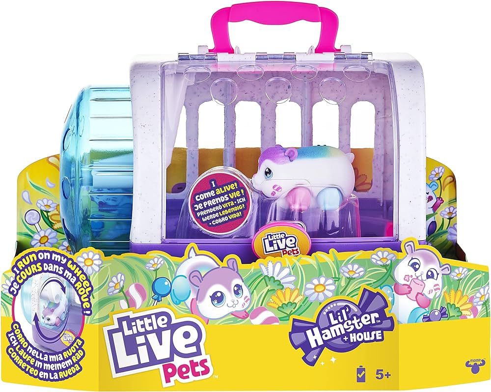 Little Live Pets - Lil' Hamster: Popmello & House Playset | Interactive Toy. Scurries, Sounds, an... | Amazon (US)