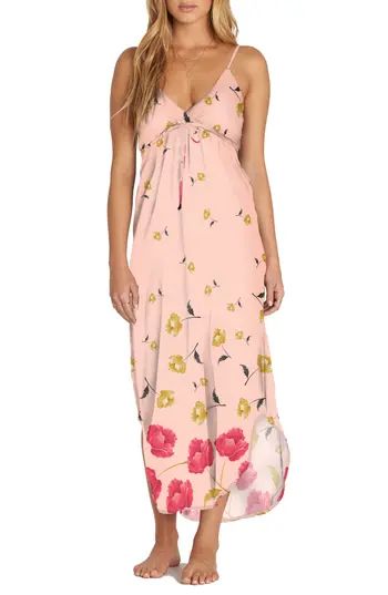 Women's Billabong Like Minded Print Maxi Dress, Size X-Small - Pink | Nordstrom