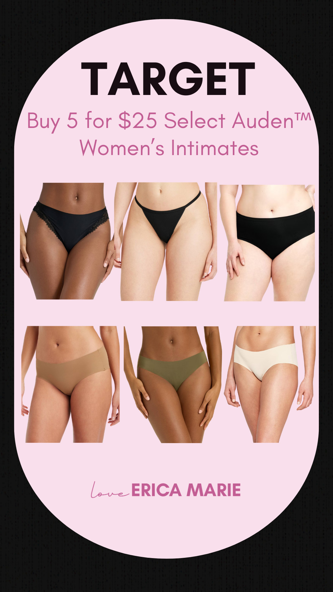 New favorites are calling at Target. The Auden women’s intimates collection has so many colors, styles, and flattering fits to choose from. Such a good time to refresh your everyday essentials.

#targetaudenintimates #womensunderwear #comfylingerie #everydayessentialswomen #affordableintimates #womensbasics 

 #LTKSaleAlert #LTKPetite #LTKPlusSize