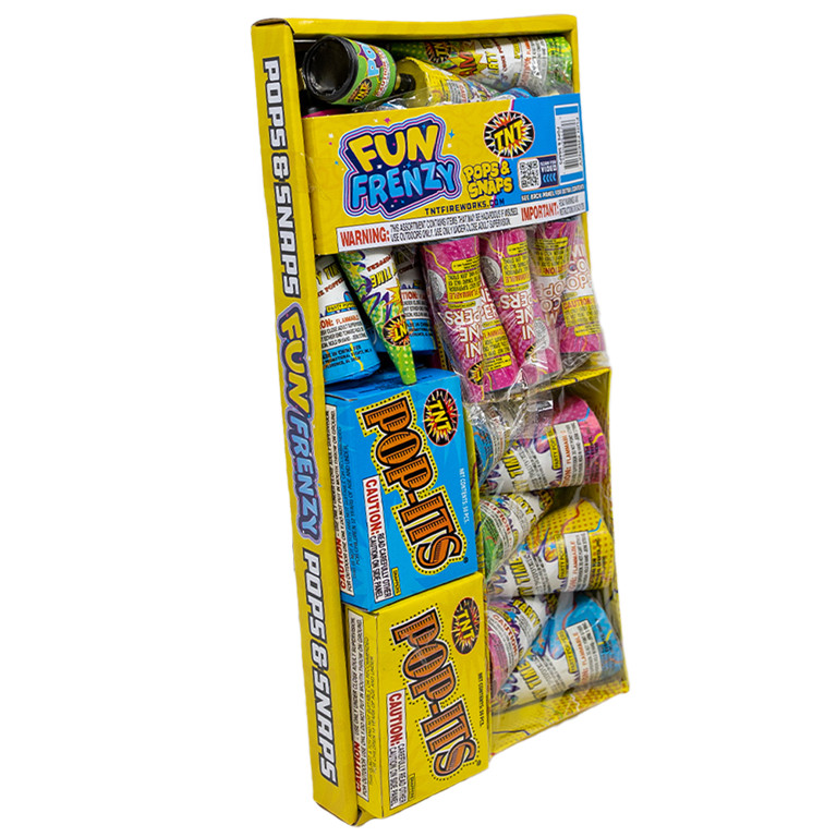TNT Fireworks, Fun Frenzy, Party Popper Assortment Tray, 24 Pieces, Any Occasion | Walmart (US)