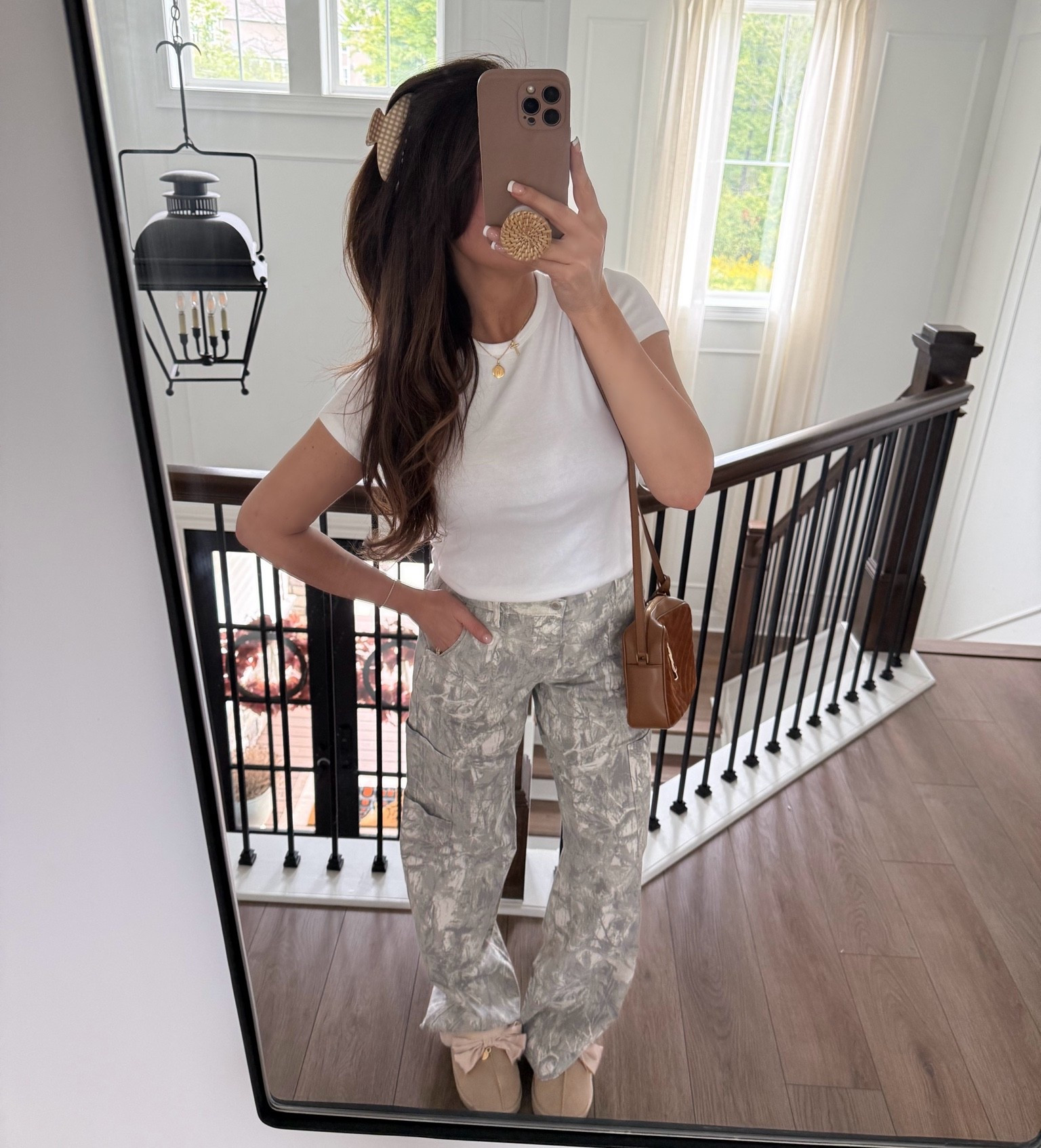 LOVE these camo pants from Walmart. Size up if you want a baggier fit! And get the LONG. I’m 5’3. Also the most comfortable slippers everrrr

#LTKU #LTKootd #LTKdayinmylife