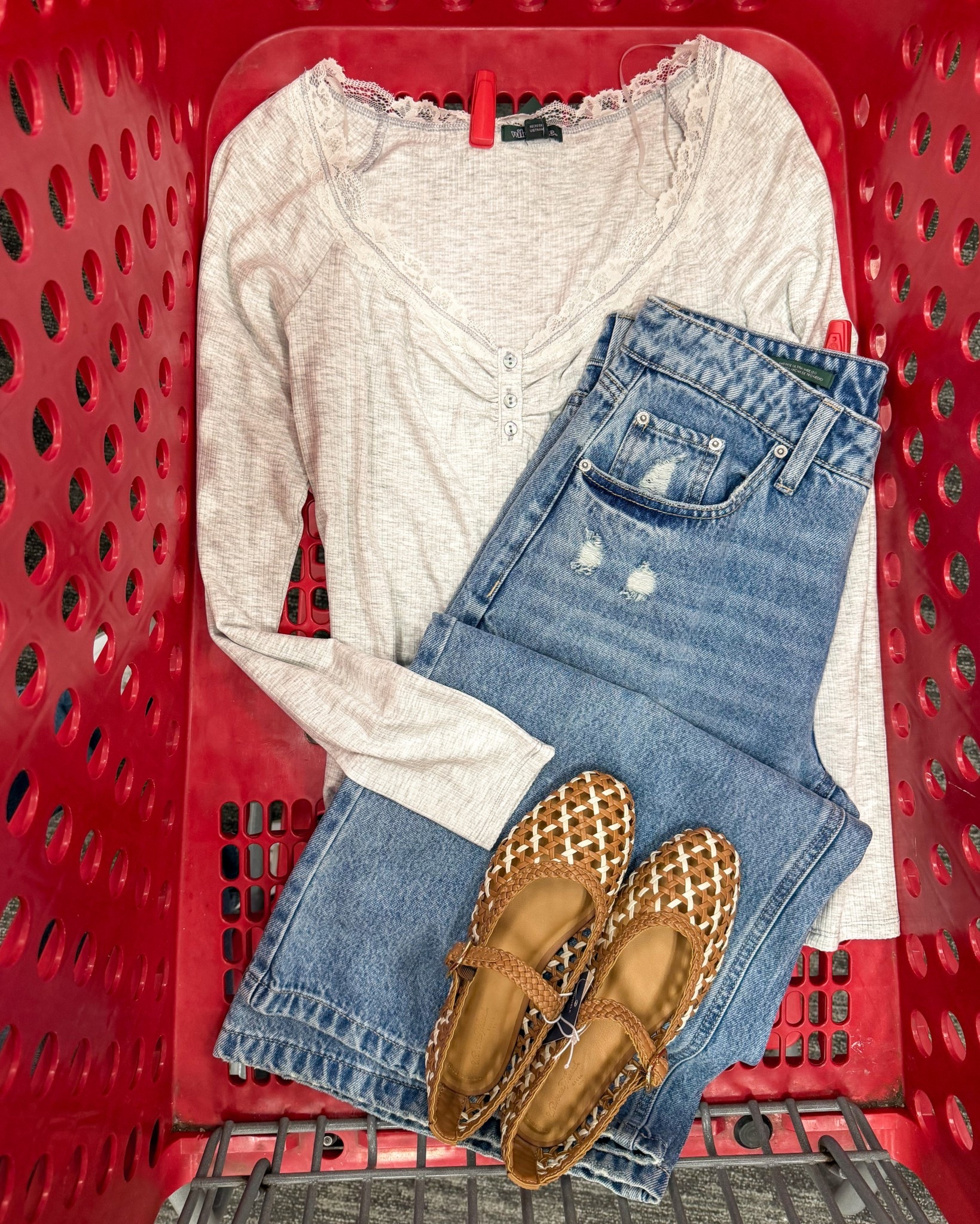 I’m here for the 90s/early 2000s details! This lace trim Henley came home with me.

#LTKSaleAlert #LTKFestival #LTKootd