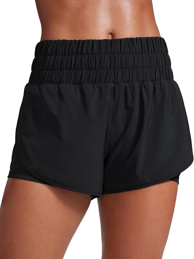 CRZ YOGA High Waisted Running Shorts for Women 3" - Split Breathable for Athletic Tennis Gym Work... | Amazon (US)