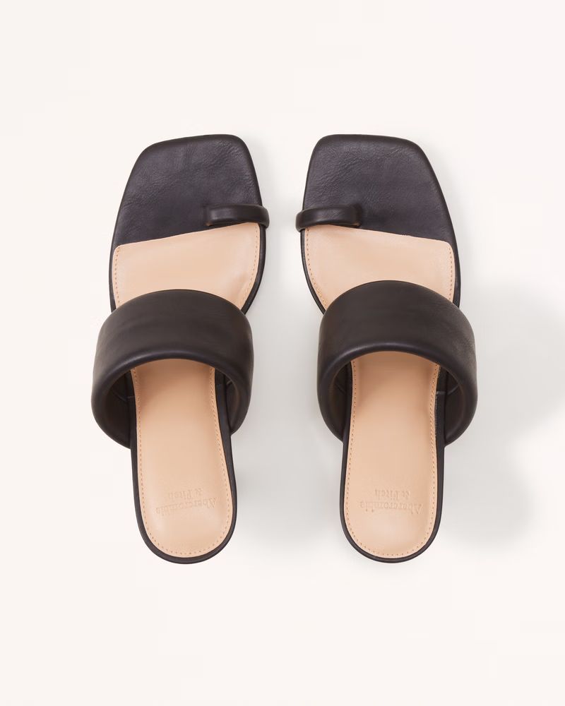 Toe Strap Mule Heels | Abercrombie & Fitch (US)