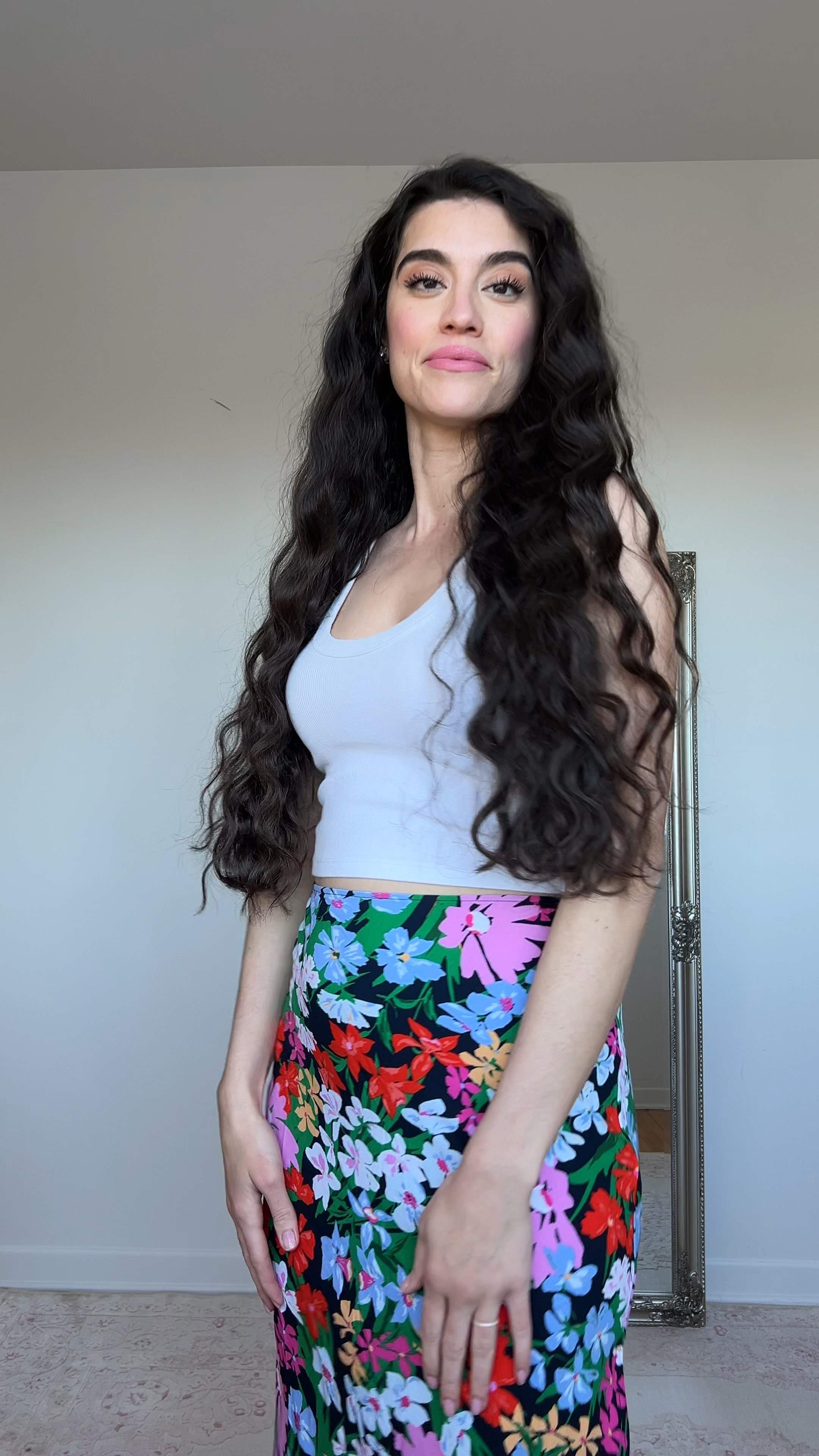 Cute resort wear
Cute vacation outfit 
White tank top 
Floral slip skirt 


#LTKSeasonal #LTKtravel #LTKstyletip