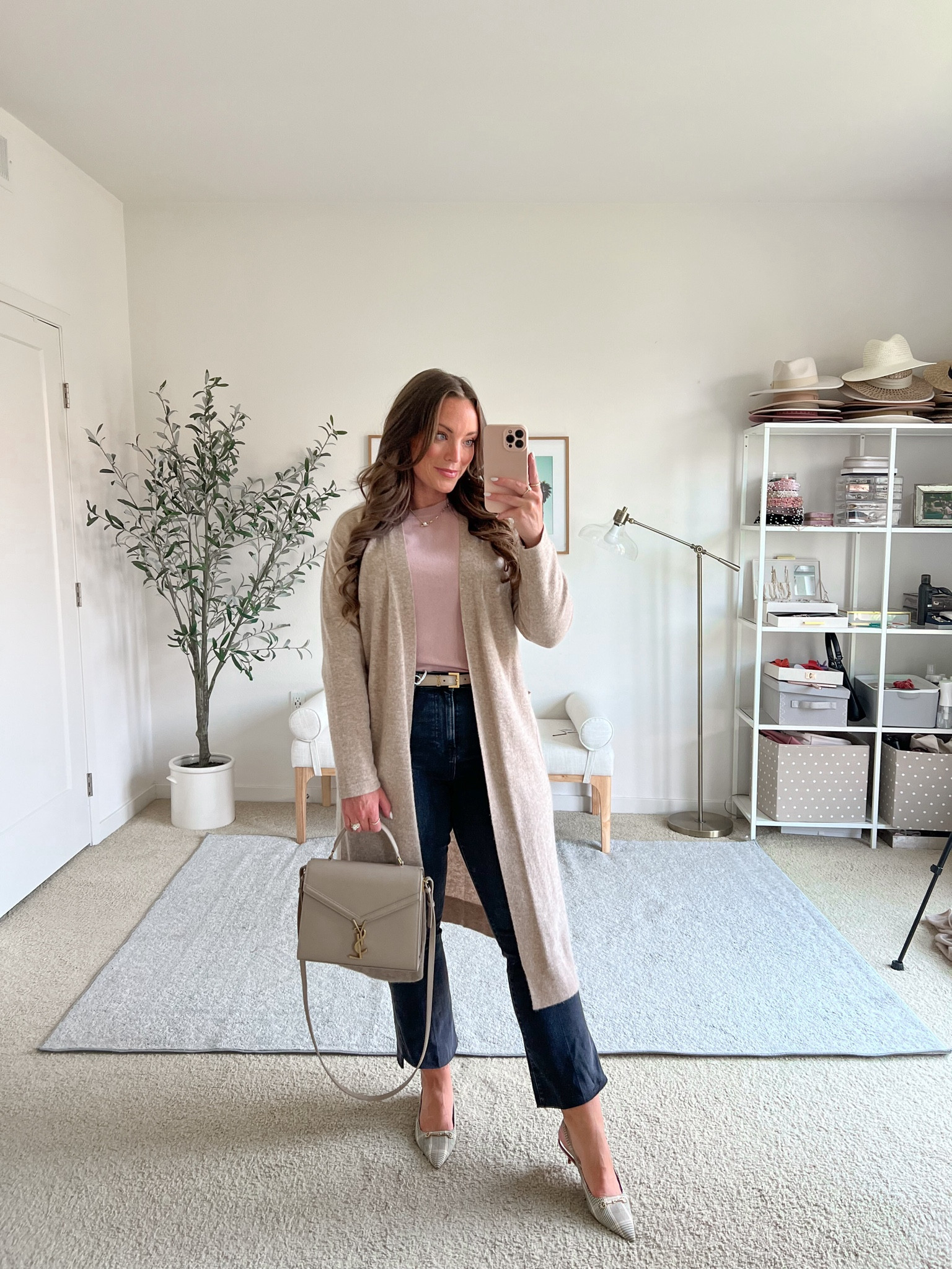 Cashmere on cashmere🙃Mediums in both, jeans are a 28/6! Shoes fit true to size! 

#LTKxNSale #LTKSeasonal #LTKMidsize