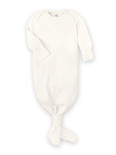 Colored Organics Baby Organic Cotton Knotted Gown - Infant Nightgown with Mitten Cuffs - Natural - NB | Amazon (US)