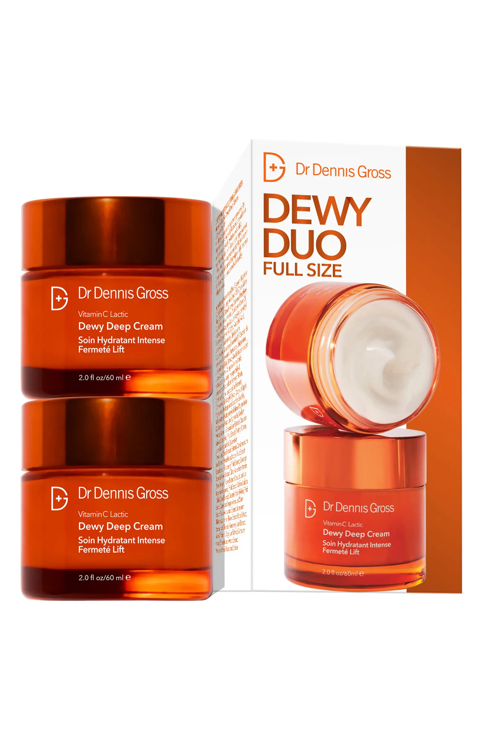 Dr. Dennis Gross Skincare Vitamin C Lactic Dewy Deep Cream Duo $154 Value | Nordstrom | Nordstrom