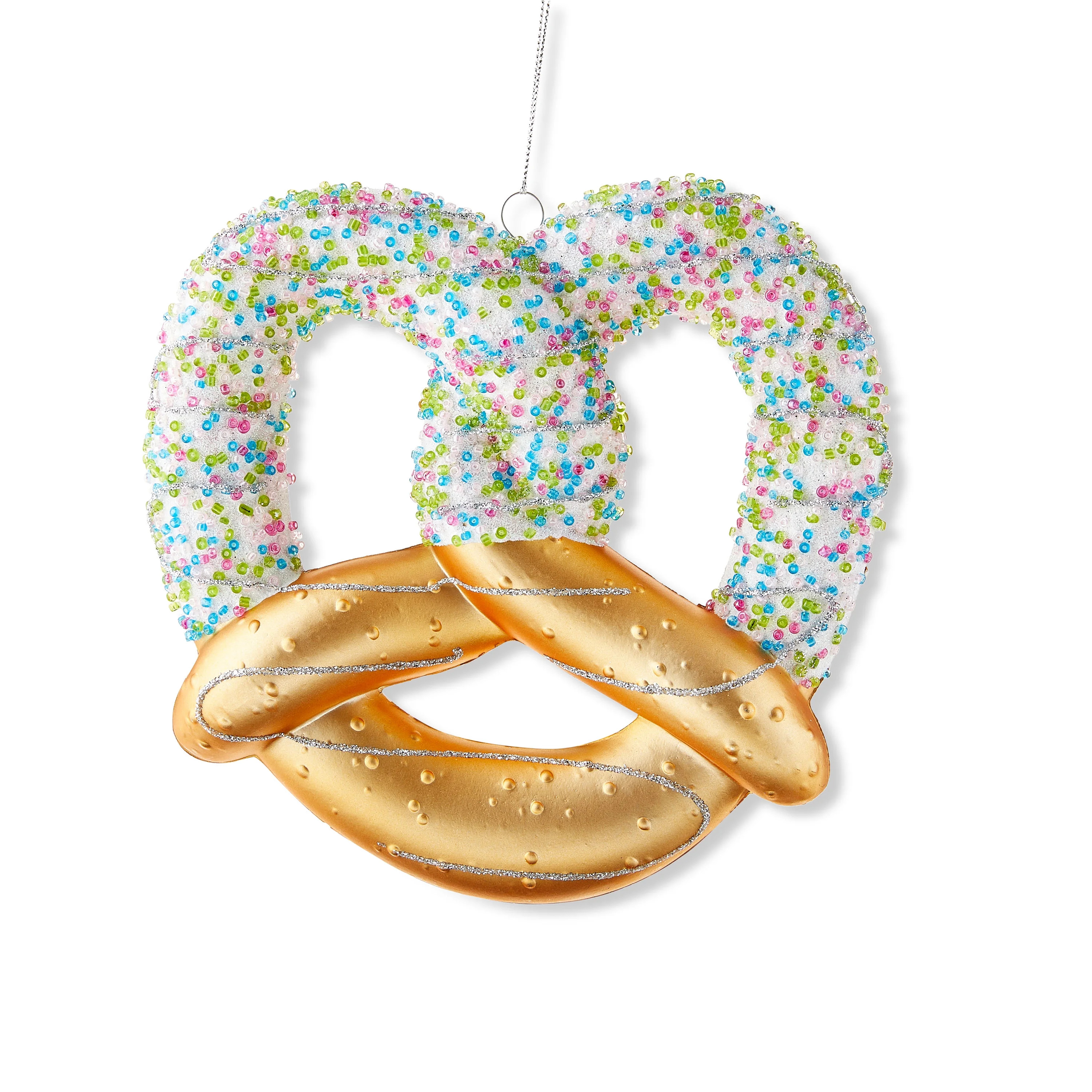 Jumbo White Pretzel Christmas Ornament, 6.5 in, by Holiday Time | Walmart (US)