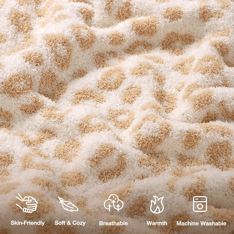 Livhil Large Soft Leopard Blanket (60"x70"), Warm Reversible Cheetah Blanket Leopard Print Throw ... | Walmart (US)
