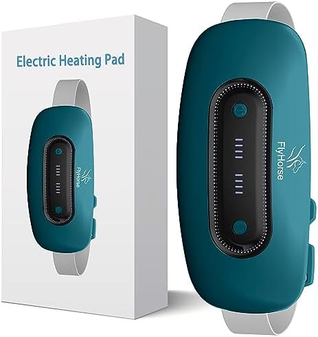 Electric Heating Pad, Portable Cordless Menstrual Heating Pad with 4 Heat Levels and 4 Massage Mo... | Amazon (US)