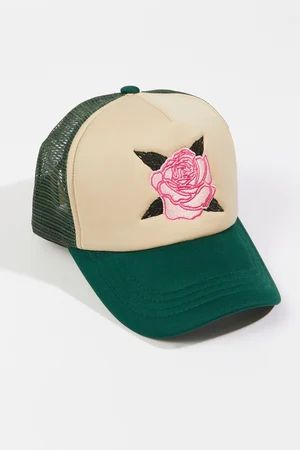 Embroidered Rose Trucker Hat | Altar'd State | Altar'd State