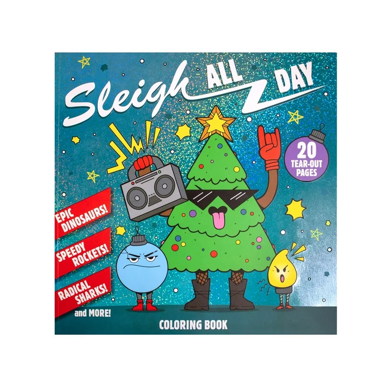 Sleigh All Day Coloring Book, by Holiday Time | Walmart (US)