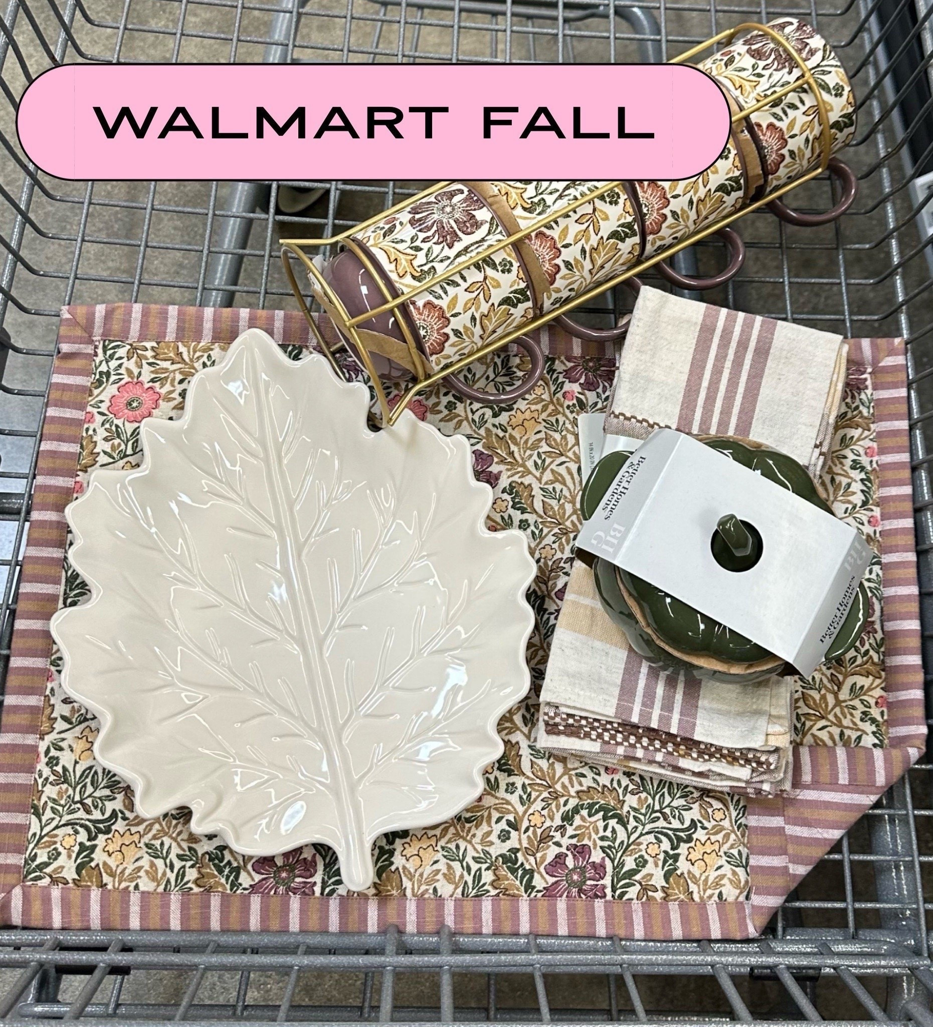 These colors are gorgeous! Creams, greens, plums & golds! Love them! Especially great for those of us who aren’t into traditional Fall shades inside. 

Leaf Platter. Mug Set. Pumpkin Dish. Napkins. Placemat. 

Walmart Fall Decor. Fall Home. Autumn. Fall Kitchen. Fall Table. Thanksgiving

#LTKfoodie #LTKSeasonal #LTKHome