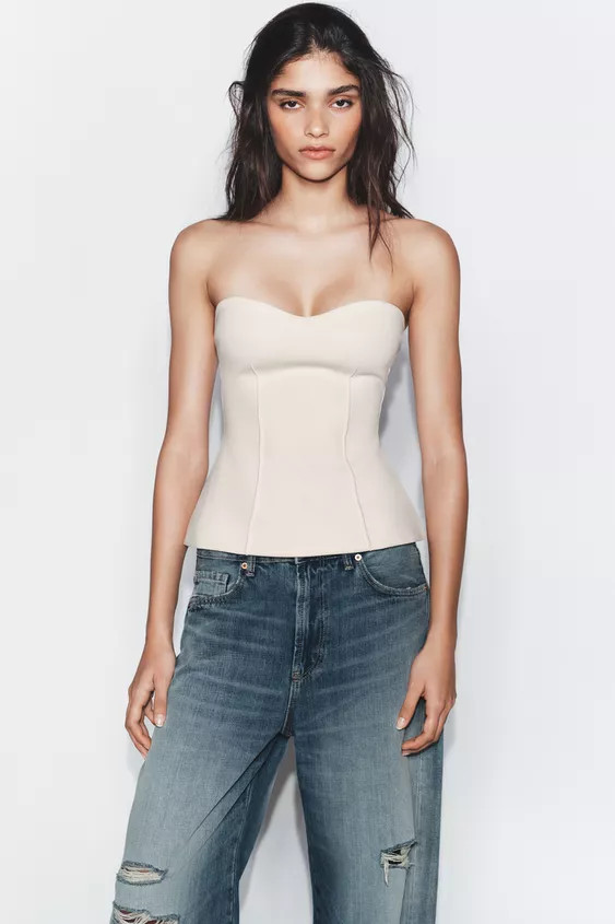 BANDEAU-TOP MIT HERZAUSSCHNITT | Zara DE