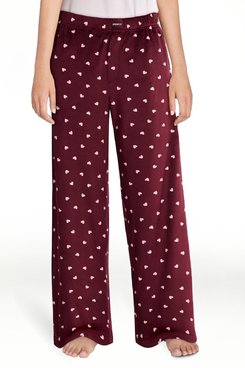 Joyspun Pantalones de Dormir de Pierna Ancha de Terciopelo para Mujer Talla XS-3X | Walmart (US)