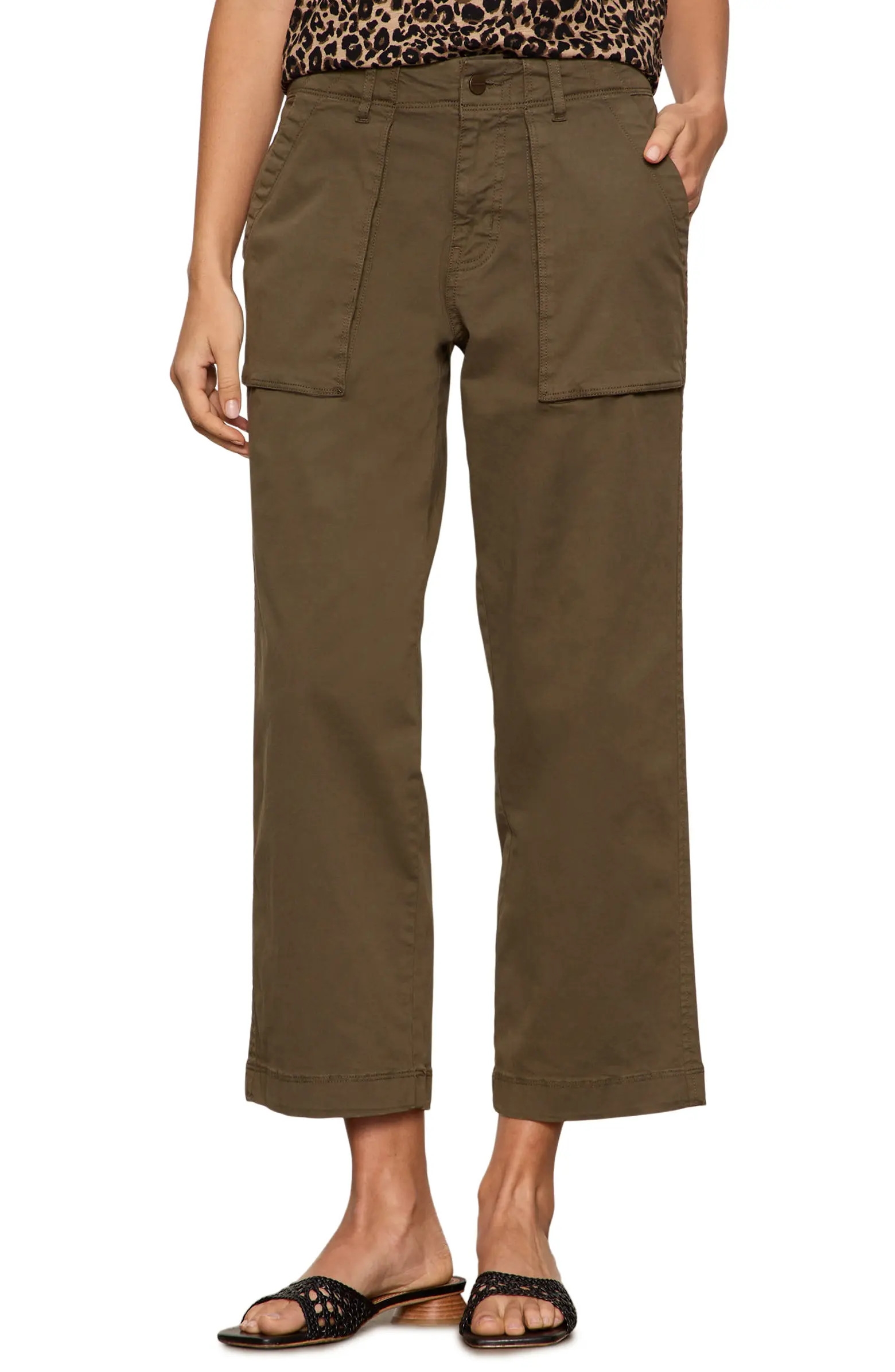 Ranger Relaxed Straight Leg Stretch Cotton Crop Pants | Nordstrom