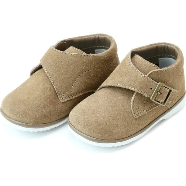 Finch Boy's Buckled Leather Boot (Baby), Khaki | Maisonette