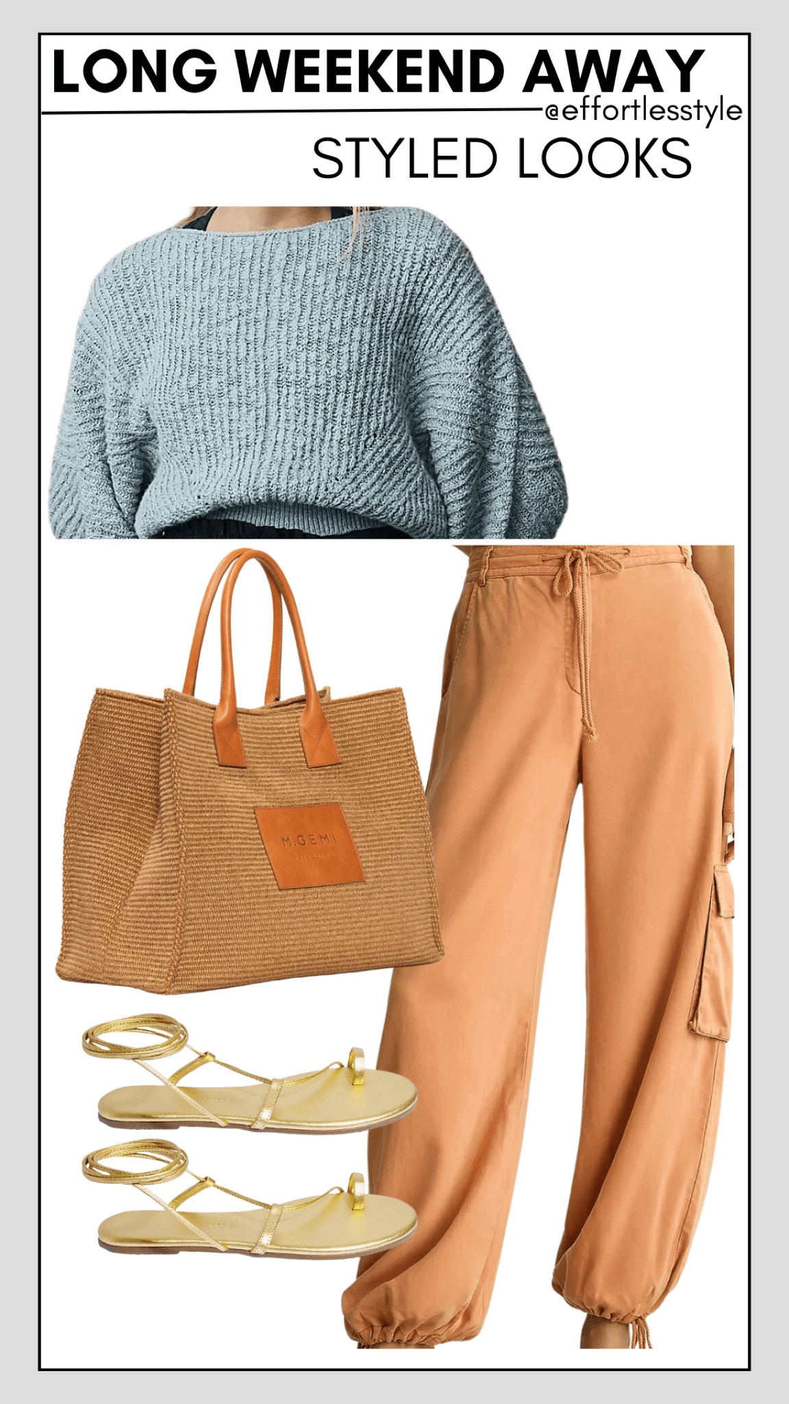 Comfy, stylish, put together….

To read more about our Long Weekend Travel Capsule, head over to the blog => https://effortlesstyle.com/long-weekend-travel-capsule/

#LTKitbag #LTKstyletip #LTKtravel