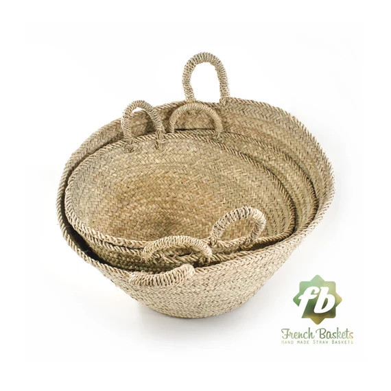 Set 3 Farmer's Market Palm Baskets Small Medium Big Size - Etsy | Etsy (US)