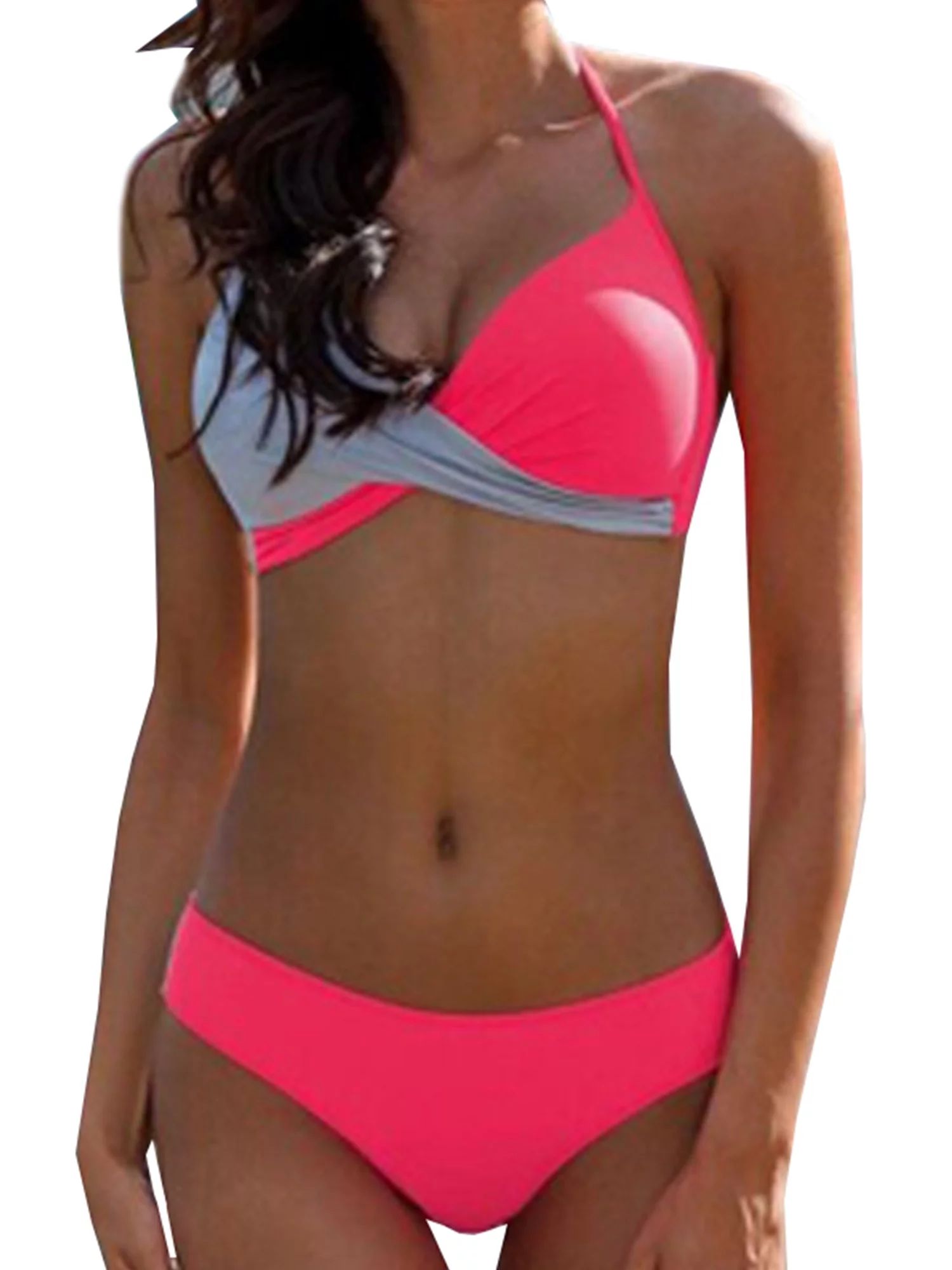 2-Piece Women's Padded Push-up Bra Bikini Swimsuit Bathing Swimwear Beachwear Summer Set - Walmar... | Walmart (US)