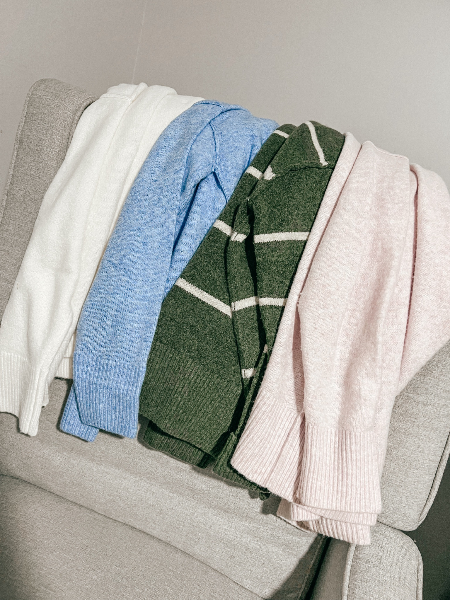 Sweaters are on sale!! 40%-50% off making them $35! Ton of cozy and great options, I have been living in these, I got a size small and fits my bump perfectly too (third trimester already!) just ordered the new unreal vneck sweater - also on sale!! 

Grab these while they last! 

Aerie, aerie find, unreal sweater, cozy sweater, bump friendly sweater, bump friendly fashion 

#LTKGiftGuide #LTKsalealert #LTKbump