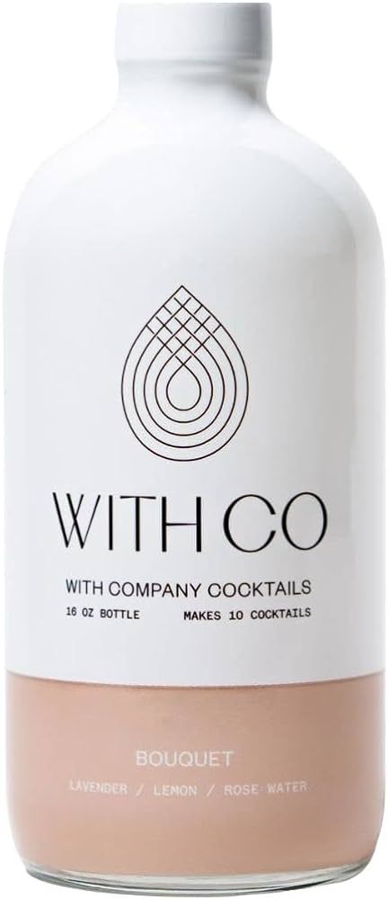 WithCo Bouquet Gimlet Craft Cocktail Mixer with Lemon, Lavender, and Rosewater Makes 10 Drinks Ju... | Amazon (US)