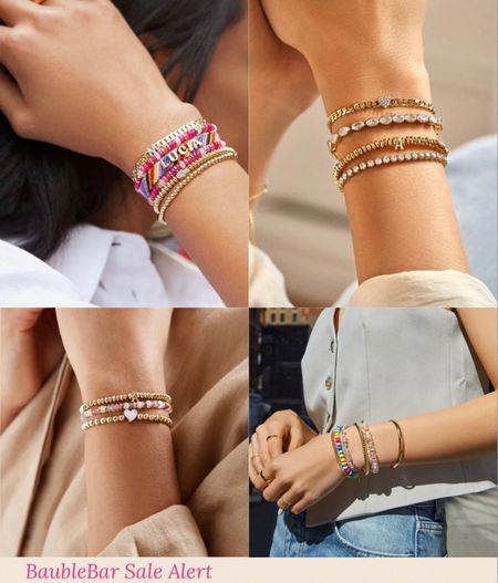 BaubleBar Sale 🚨 🚨 For a Limited time only new select stacking bracelets starting at just $10! So many great stacking starters between $10-$15 right now‼️ AND everything else is 20% off site-wide with code BB20 at checkout! 
😍🤗🥳
So many fun customizable options & lots of ideas for mama + me matching sets! They also have the cutest customizable throw blankets & some ready to ship NOW options, too! 

#LTKfamily #LTKGiftGuide #LTKsalealert