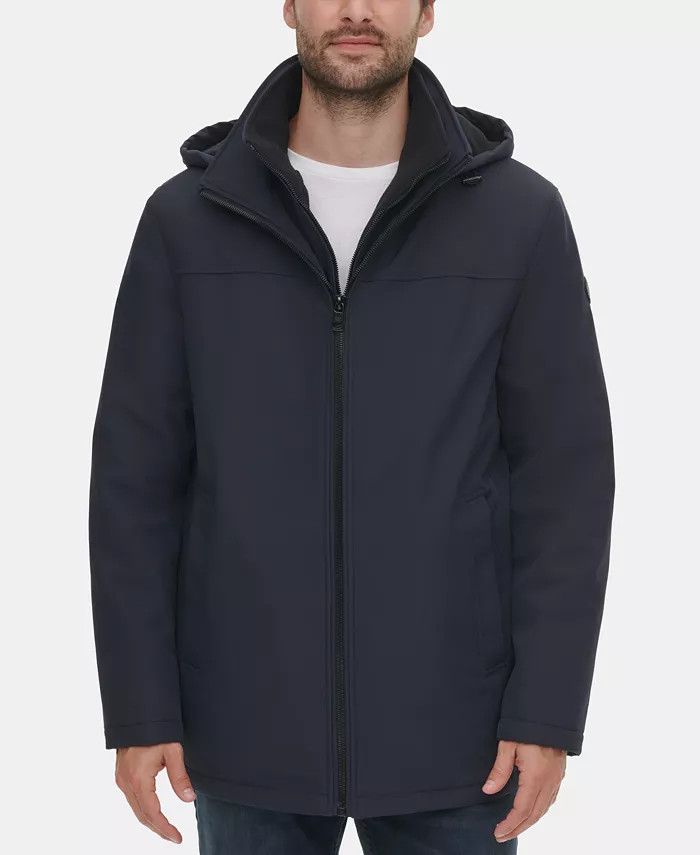 Calvin Klein Men’s Infinite Stretch Jacket With Polar Fleece Lined Bib & Reviews - Coats & Jack... | Macys (US)