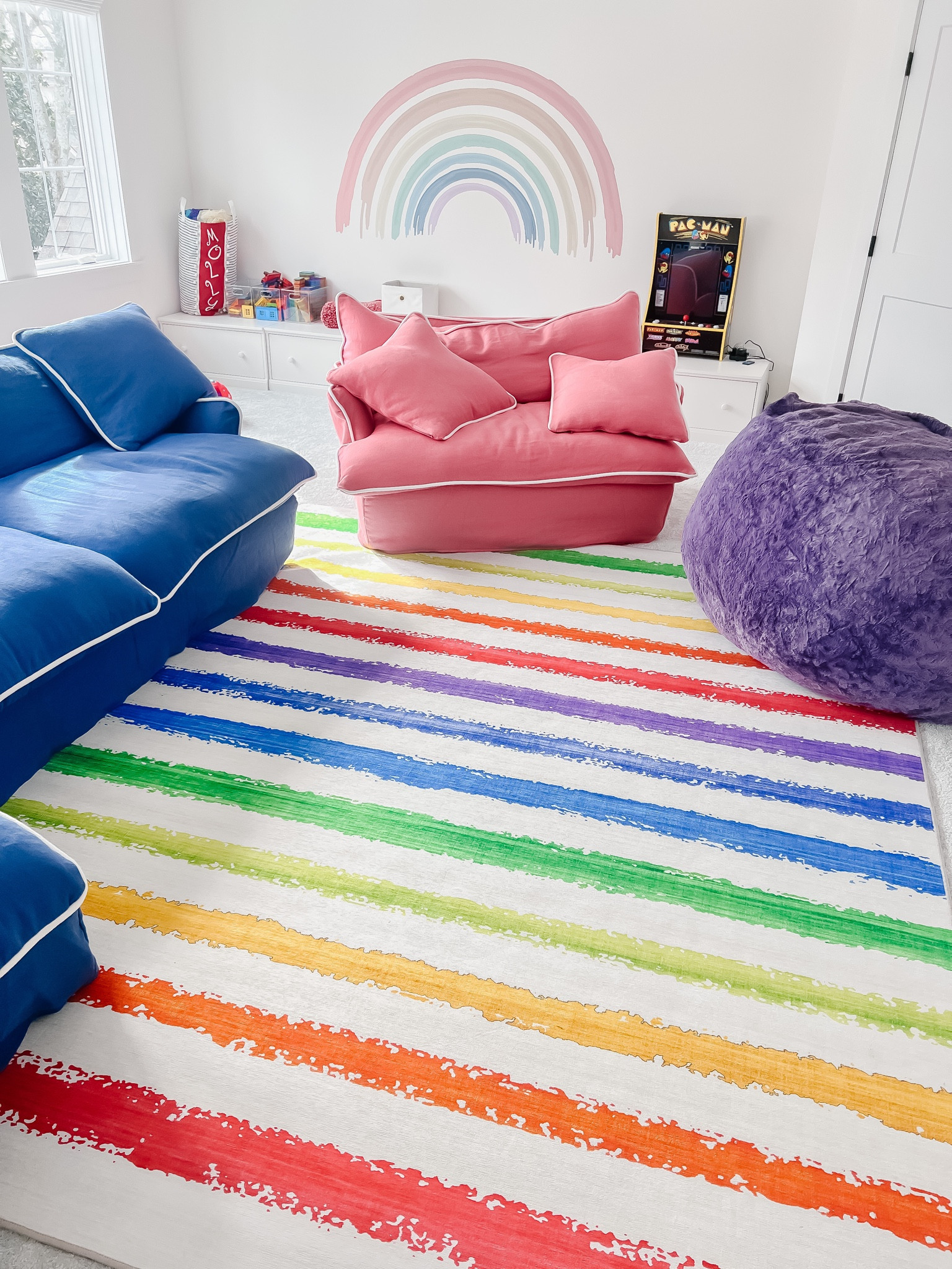 Looooove the rug we got for our playroom and it is super affordable!!! #walmartpartner Rugs can be EXPENSIVE! Also, linking a bunch of decals from @Walmart as well. I ordered the Peony decal, the “I love you to the moon” decal and  the little gold butterflies. I just think they’re so fun to live in a space. I also love the branch with the white flowers because it has 3-D silk flowers that you can attach as well.
#WalmartHome