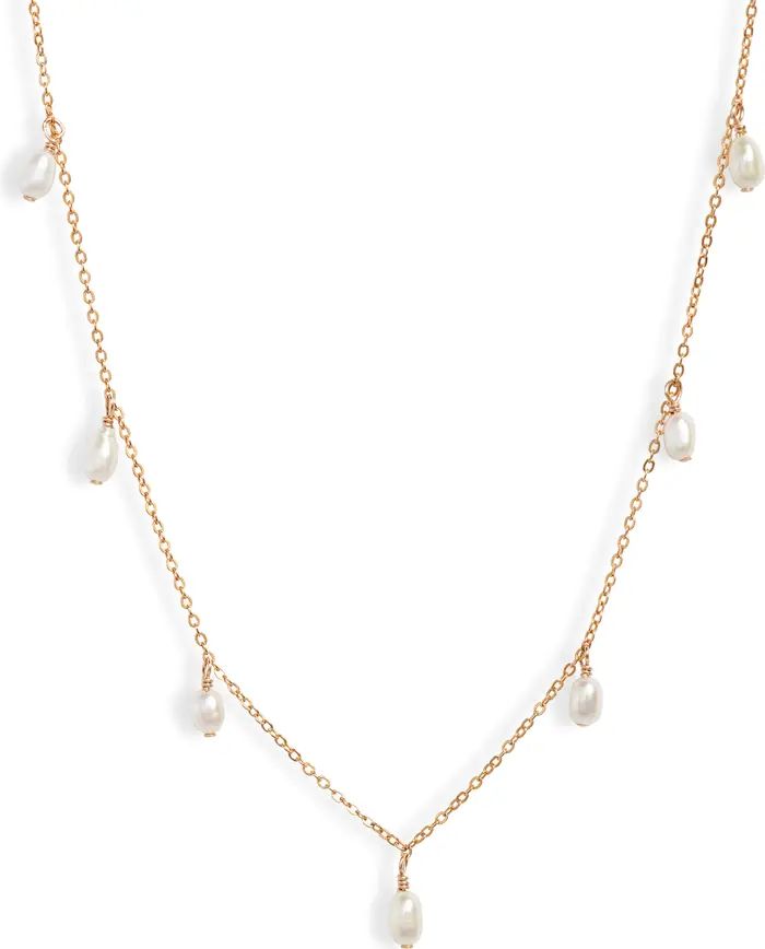 Meri Freshwater Pearl Chain Necklace | Nordstrom