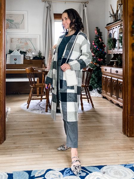 Plaid shacket for the weekend! 
Wearing size small, petite friendly, loose fit, order your usual size. 
Linked similar sweaters and pants. 
Petite outfit. Classic outfit. Neutral outfit  

#LTKSeasonal #LTKunder50 #LTKworkwear