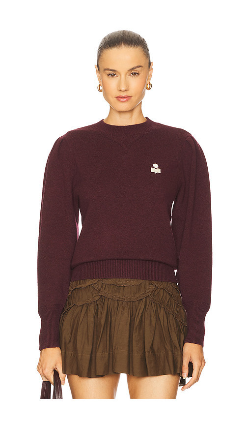 Isabel Marant Etoile Kelaya Sweatshirt in Burgundy. Taglia 34/2. Also in 36/4, 38/6. | Revolve Clothing (Global)