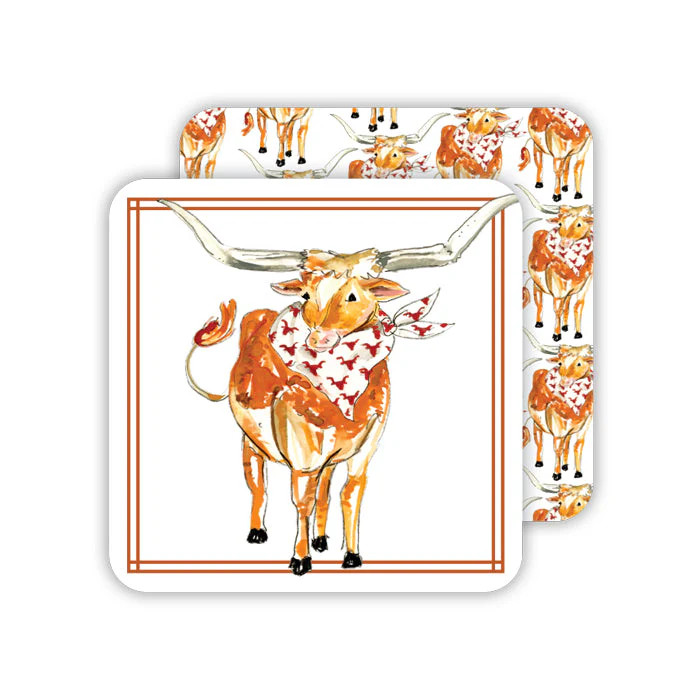 Longhorn Paper Coasters | Rosanne Beck Collections