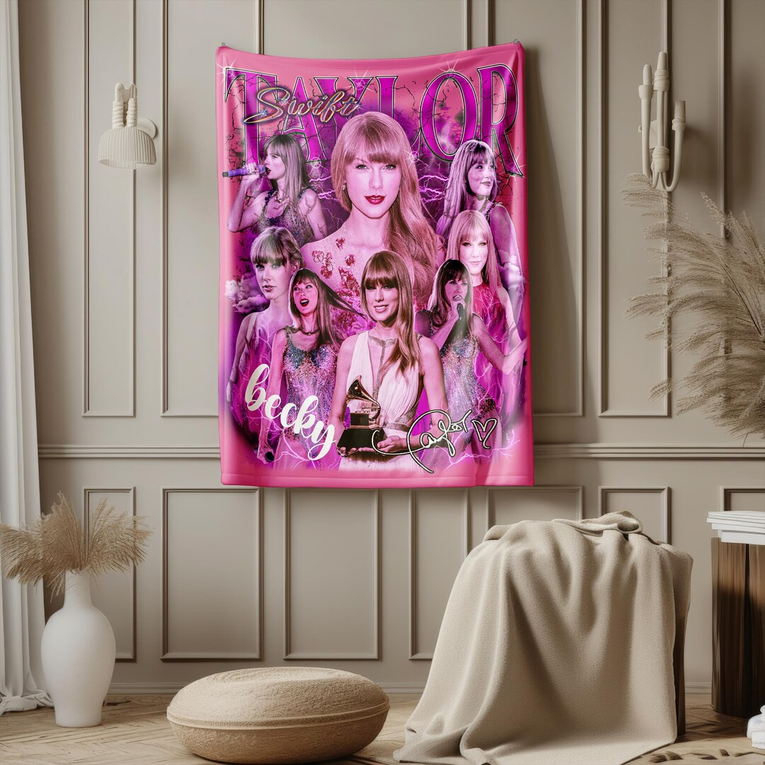Custom Name Swiftie Home Decor Blanket, Music Lover Christmas Gift, Gift for Girls, Pop Star Blan... | Etsy (US)