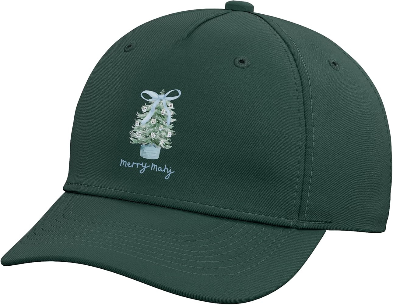 Merry Mahj Christmas Mahjong Adjustable Printed Baseball Hat | Amazon (US)