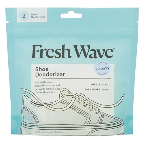 Fresh Wave Shoe Deodorizer, 1 Pack (2 Count) – Natural & Safe Shoe Freshener for All Types of Shoes, Long-Lasting and Reusable, Odor Eliminator for Strong Odor, Easy-to-Use Shoe Smell Remover | Amazon (US)